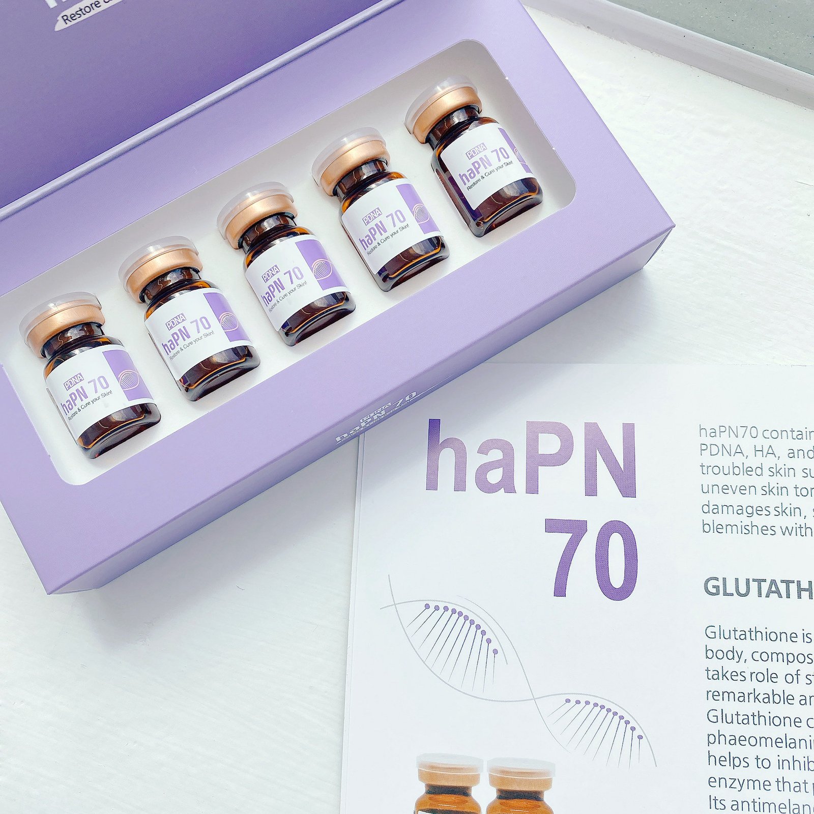 haPN 70 five-vial box